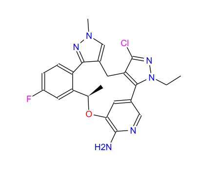 (R)-1-氯-3-乙基-12-氟-10,16-二甲基-3,10,16,18-四氢-4,8-(亚甲基)苯并[l]二吡唑并[3,4-g:4',3'-j][1]氧杂[4]氮杂环十四烯-7-胺,ALK-IN-27