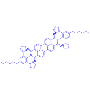 N,N’-四[4-己基-2-(噻吩-2-基)苯基]-3,4:9,10-苝四甲酸二酰亞胺,N,N’-tetra(4-hexyl-2-(thiophen-2-yl)phenyl)-3,4:9,10-tetracarboxylic acid bisimide