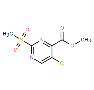 5-氯-2-（甲基磺酰基）嘧啶-4-羧酸甲酯,Methyl 5-chloro-2-(methylsulfonyl)pyrimidine-4-carboxylate