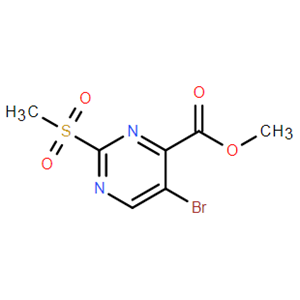 2-甲砜基-5-溴-4-嘧啶甲酸甲酯,Methyl 5-bromo-2-(methylsulfonyl)pyrimidine-4-carboxylate