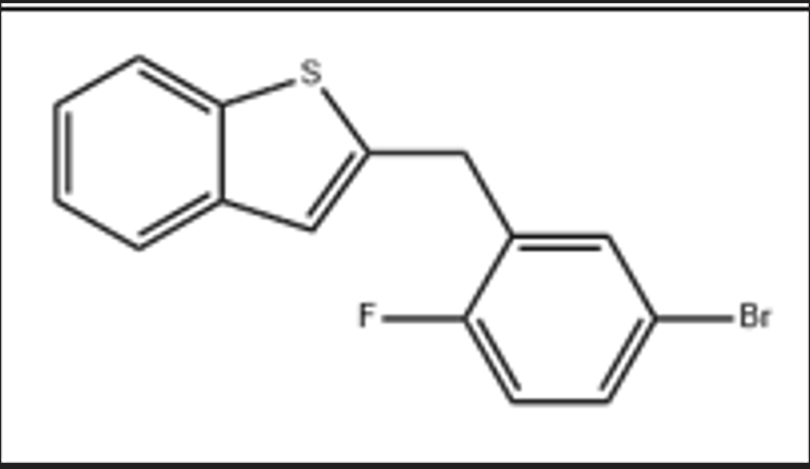 2-(5-溴-2-氟芐基)苯并噻吩,Benzo[b]thiophene, 2-[(5-broMo-2-fluorophenyl)Methyl]-