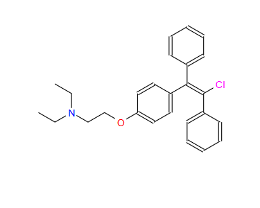 恩氯米芬,"2-[4-[(1E)-2-chloro-1,2-diphenylethenyl] phenoxy]-N,N-diethyl-Ethanamine"