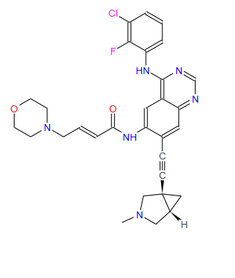 "(2E)-N-[4-[(3-氯-2-氟苯基)氨基]-7- [2-[(1R,5S)-3-甲基-3-氮杂双环[3.1.0]己-1-基]乙炔基]-6-喹唑啉基]-4-(4-吗啉基)-2-丁烯酰胺（BDTX-1535)","(2E)-N-[4-[(3-Chloro-2-fluorophenyl)amino]-7-[2- [(1R,5S)-3-methyl-3-azabicyclo[3.1.0]hex-1-yl]ethynyl]-6-quinazolinyl]-4-(4-morpholinyl)-2-b"