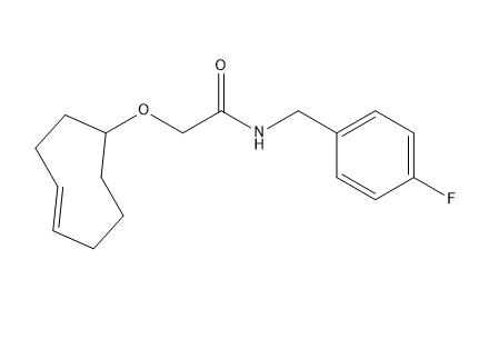 (E)-2-(環(huán)辛-4-烯-1-基氧基)-N-(4-氣芐基)乙酰胺,(E)-2-(cyclooct-4-en-1-y1oxy)-N-(4-fluorobenzyl)acetamide