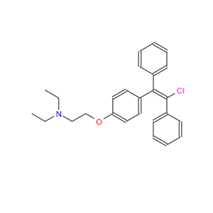 恩氯米芬,"2-[4-[(1E)-2-chloro-1,2-diphenylethenyl] phenoxy]-N,N-diethyl-Ethanamine"