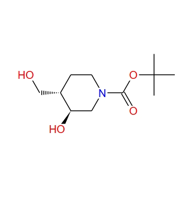 REL-叔丁基(3R,4R)-3-羟基-4-(羟甲基)哌啶-1-羧酸酯,3S,4S-3-Hydroxy-4-hydroxymethyl-piperidine-1-carboxylic acid tert-butyl ester