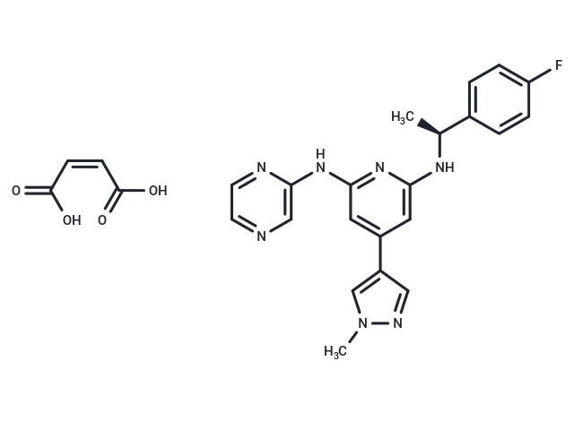 化合物 Ilginatinib maleate,Ilginatinib maleate