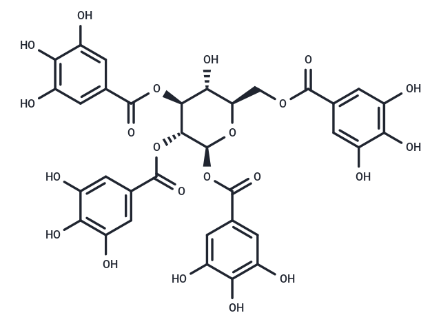 1,2,3,6-四-O-沒食子酰-Β-D-葡萄糖,1,2,3,6-Tetragalloylglucose