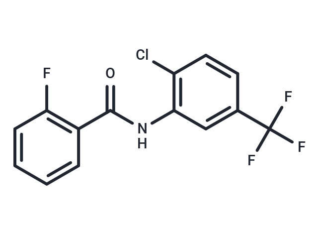 化合物 Benzamide, N-(2-chloro-5-(trifluoromethyl)phenyl)-2-fluoro-,Benzamide, N-(2-chloro-5-(trifluoromethyl)phenyl)-2-fluoro-