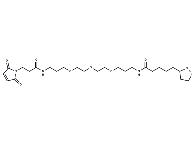 化合物 Lipoamide-PEG3-Mal,Lipoamide-PEG3-Mal