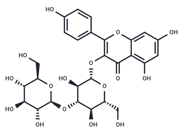 化合物 Kaempferol 3-b-laminaribioside,Kaempferol 3-b-laminaribioside