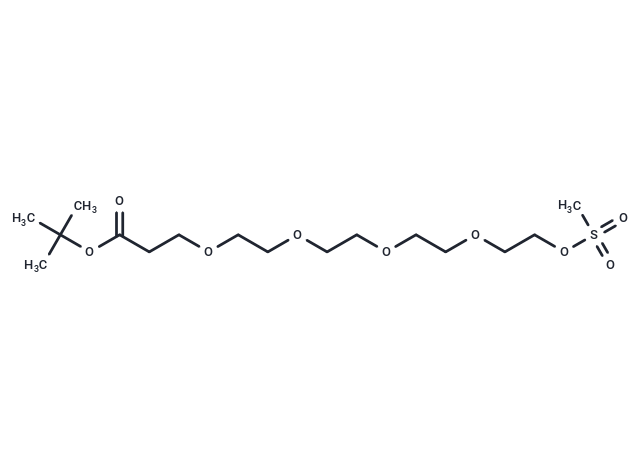 化合物 Ms-PEG5-t-butyl ester,Ms-PEG5-t-butyl ester