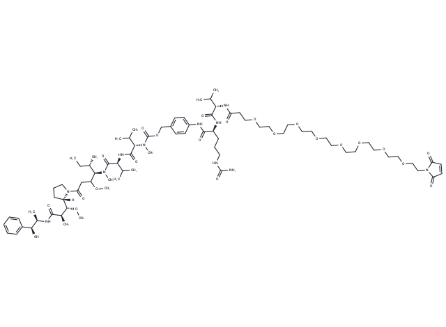 化合物 Mal-PEG8-Val-Cit-PAB-MMAE,Mal-PEG8-Val-Cit-PAB-MMAE
