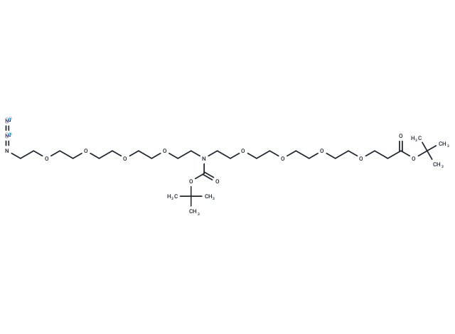 化合物 N-(Azido-PEG4)-N-Boc-PEG4-Boc,N-(Azido-PEG4)-N-Boc-PEG4-Boc
