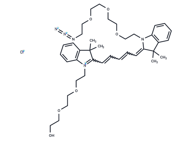 化合物 N-PEG3-N'-(azide-PEG3)-Cy5,N-PEG3-N'-(azide-PEG3)-Cy5