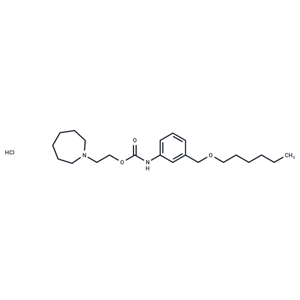 化合物 Carbanilic acid, m-((hexyloxy)methyl)-, 2-(hexahydro-1H-azepin-1-yl)ethyl ester, hydrochloride|T30716|TargetMol