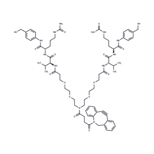 化合物 DBCO-(PEG2-Val-Cit-PAB)2|T17788|TargetMol