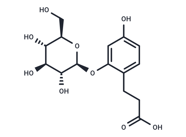 化合物 2-(?-D-Glucopyranosyloxy)-4-hydroxybenzenepropanoi,2-(?-D-Glucopyranosyloxy)-4-hydroxybenzenepropanoi
