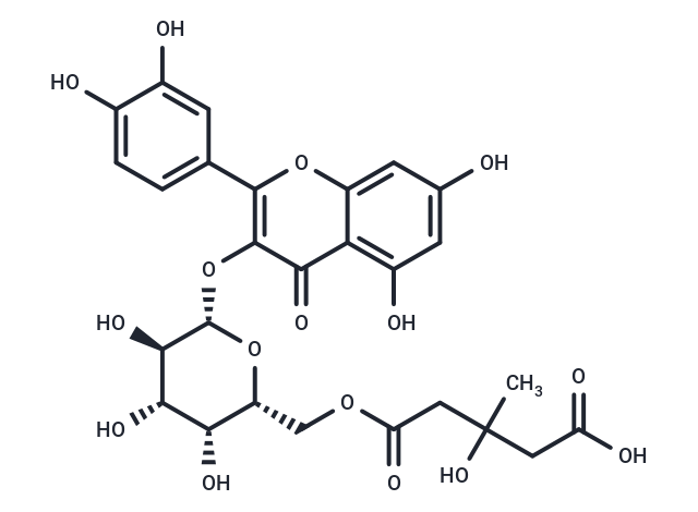 化合物 6''-O-(3-Hydroxy-3-methylglutaroyl)hyperin,6''-O-(3-Hydroxy-3-methylglutaroyl)hyperin