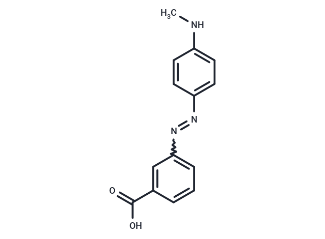 化合物 Benzoic acid, m-((p-methylaminophenyl)azo)-,Benzoic acid, m-((p-methylaminophenyl)azo)-
