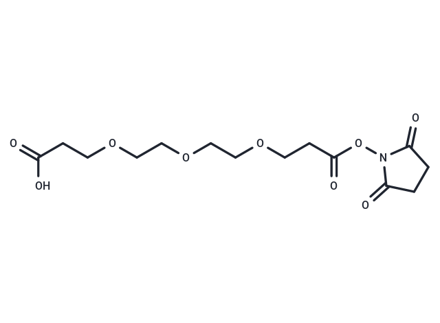 化合物 Acid-C2-PEG3-NHS ester,Acid-C2-PEG3-NHS ester