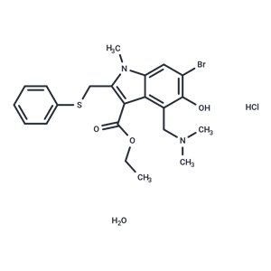 化合物 Umifenovir hydrochloride monohydrate,Umifenovir hydrochloride monohydrate