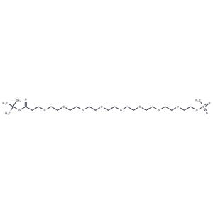 化合物 Ms-PEG8-Boc|T18368|TargetMol
