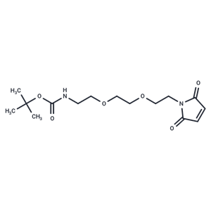 化合物 Mal-PEG2-NH-Boc,Mal-PEG2-NH-Boc
