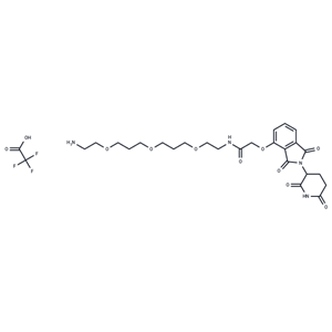 化合物 Thalidomide-O-amido-PEG1-(C1-?PEG)2-C2-NH2|T17917|TargetMol