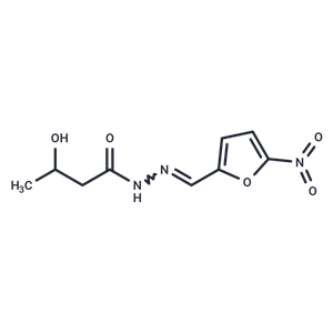 化合物 Butyric acid, 3-hydroxy-, (5-nitrofurfurylidene)hydrazide|T30639|TargetMol