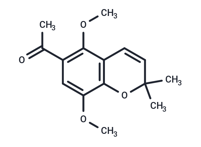 化合物 6-Acetyl-5.8-dimethoxy-2.2-dimethyl-2H-1-benzopyra,6-Acetyl-5.8-dimethoxy-2.2-dimethyl-2H-1-benzopyra