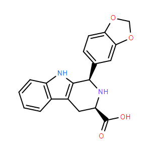 (1R,3R)-1-(苯并[d][1,3]二氧雜環(huán)戊烯-5-基)-2,3,4,9-四氫-1H-吡啶并[3,4-b]吲哚-3-羧酸,(1R,3R)-1-(Benzo[d][1,3]dioxol-5-yl)-2,3,4,9-tetrahydro-1H-pyrido[3,4-b]indole-3-carboxylic acid