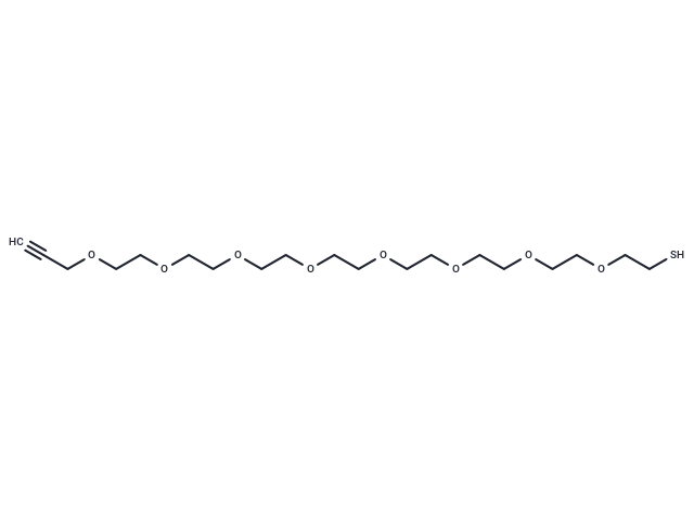 化合物 Propargyl-PEG8-SH,Propargyl-PEG8-SH