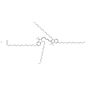 化合物 N-(m-PEG4)-N'-(m-PEG4)-O-(m-PEG4)-O'-(azide-PEG4)-Cy5|T18431|TargetMol