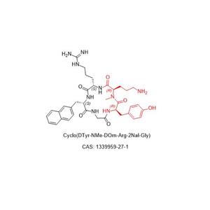 Cyclo(DTyr-NMe-DOrn-Arg-2Nal-Gly)