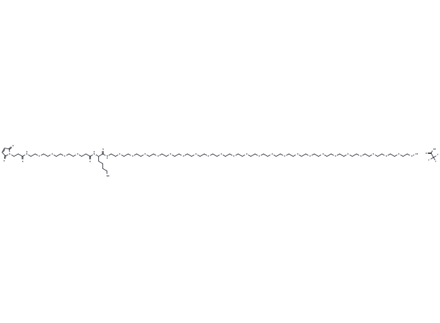 化合物 Mal-PEG4-Lys(TFA)-NH-m-PEG24,Mal-PEG4-Lys(TFA)-NH-m-PEG24