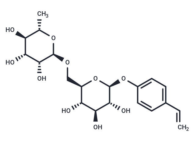 化合物 Vinylphenol, O-[L-Rhamnopyranosyl-(1-6)-?-D-glucop,Vinylphenol, O-[L-Rhamnopyranosyl-(1-6)-?-D-glucop