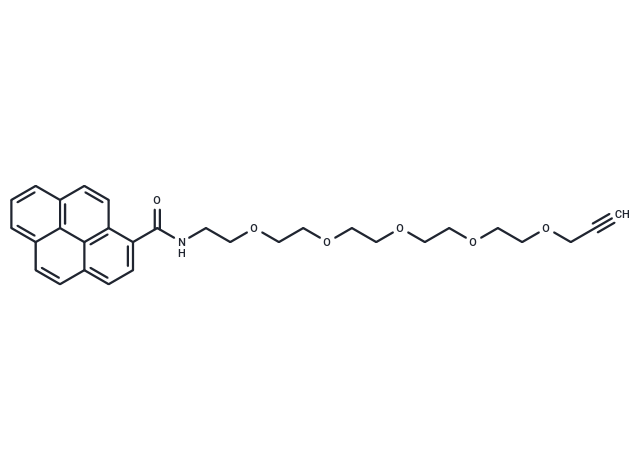 化合物 Pyrene-PEG5-propargyl,Pyrene-PEG5-propargyl