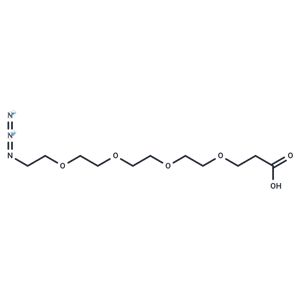化合物 Azido-PEG4-C2-acid,Azido-PEG4-C2-acid