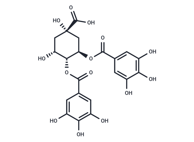 化合物 3,4-Di-O-galloylquinic acid,3,4-Di-O-galloylquinic acid