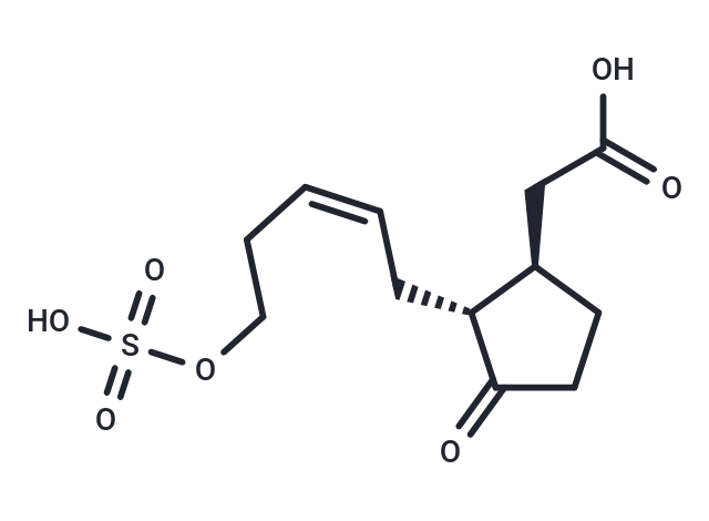 化合物 2-[(1R,2R)-3-oxo-2-[(2Z)-5-(sulfooxy)pent-2-en-1-y,2-[(1R,2R)-3-oxo-2-[(2Z)-5-(sulfooxy)pent-2-en-1-y
