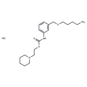 化合物 Carbanilic acid, m-((pentyloxy)methyl)-, 2-piperidinoethyl ester, hydrochloride,Carbanilic acid, m-((pentyloxy)methyl)-, 2-piperidinoethyl ester, hydrochloride