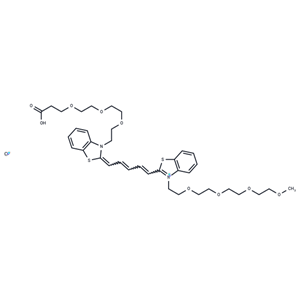 化合物 N-(m-PEG4)-N'-(Acid-PEG3)-benzothiazole Cy5|T18421|TargetMol