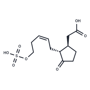 化合物 2-[(1R,2R)-3-oxo-2-[(2Z)-5-(sulfooxy)pent-2-en-1-y,2-[(1R,2R)-3-oxo-2-[(2Z)-5-(sulfooxy)pent-2-en-1-y