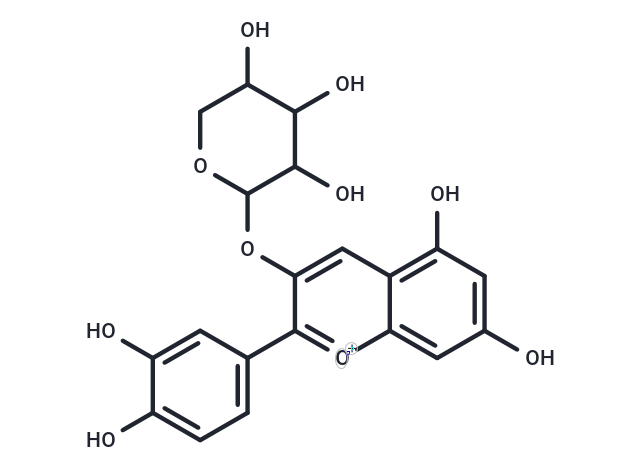 矢車(chē)菊素-3-阿拉伯糖苷,Cyanidin 3-arabinoside