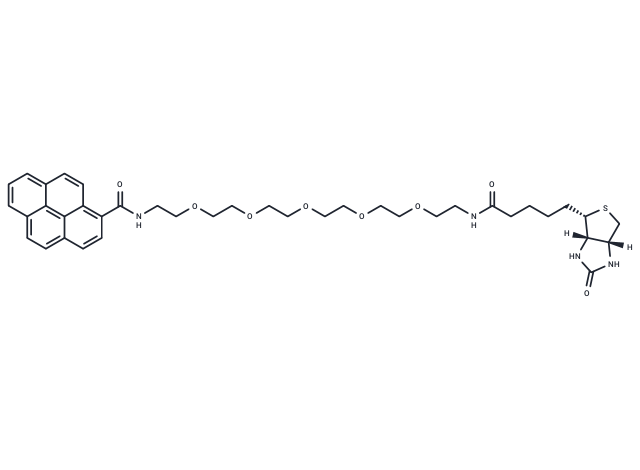 化合物 Pyrene-PEG5-biotin,Pyrene-PEG5-biotin