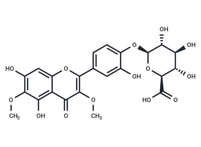 化合物 Axillarin 4'-glucuronide,Axillarin 4'-glucuronide
