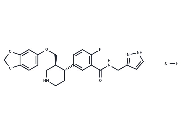 化合物 GRK2-IN-1 hydrochloride,GRK2-IN-1 hydrochloride (2055990-90-2 free base)