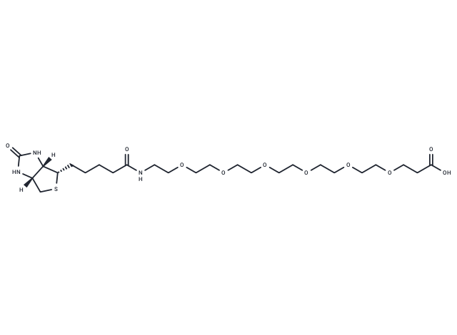 化合物 Biotin-PEG6-acid,Biotin-PEG6-acid