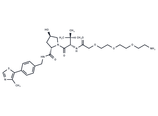 化合物 (S,R,S)-AHPC-PEG3-NH2,(S,R,S)-AHPC-PEG3-NH2